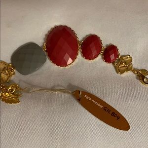 David Aubrey grey and rose gold tone bracelet NWT